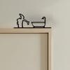 Man Toilet Metal Sign Wall Decoration Modern Kitchen Bathtub Tool Men Wall Art Indoor Outdoor Home Office Living Room Decorative Sign