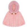 Infant Baby Girl Cloaks Shawl Faux Fur Winter Toddler Kid Princess Wedding Party Hooded Shrug Cape Outwear Warm Jacket Coat