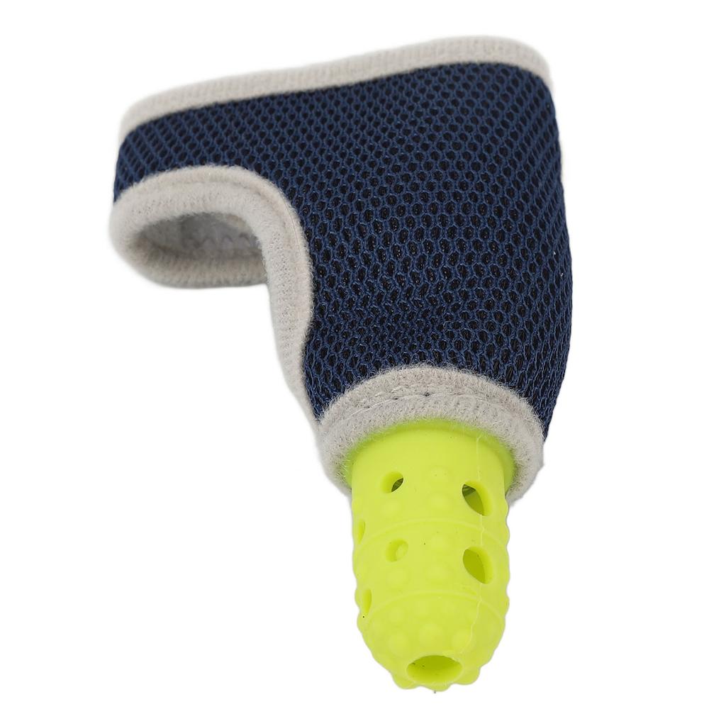 Silicone Stop Sucking Glove Soft Breathable Adjustable Wrap Sucking Thumb Protector Yellow