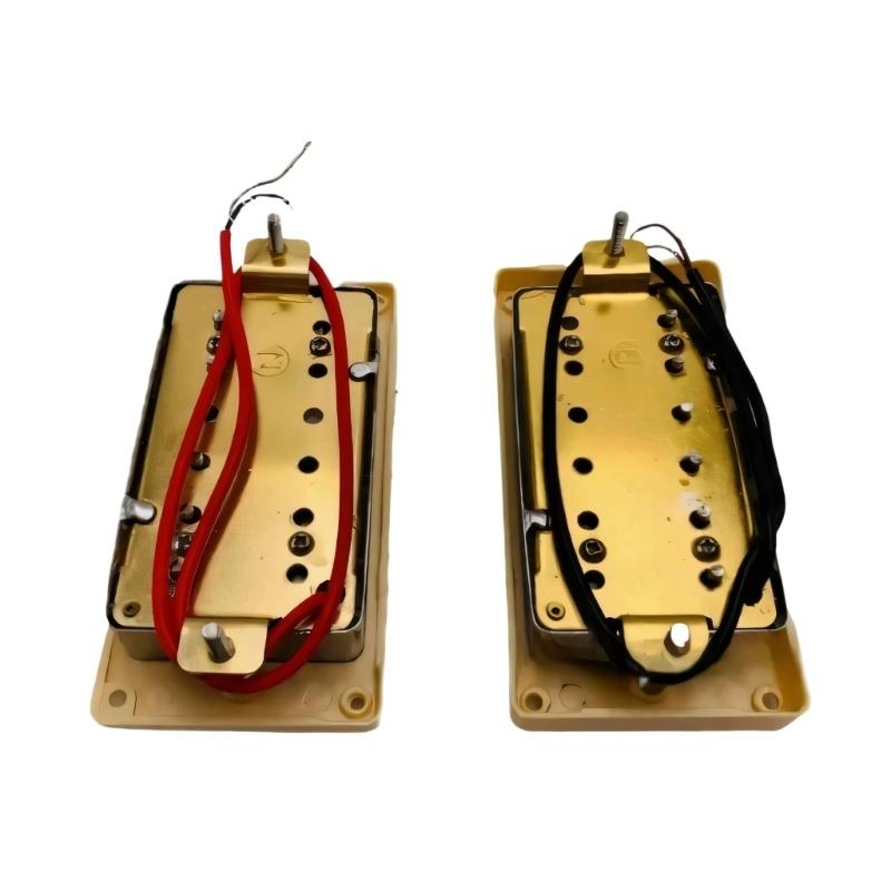 

Pack of Guitar Pickup Replacement Easy Install for Electric Guitars Neck & Bridge Positions for Noise Frees Performances 1