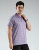 Luxuria Men's Striped Collar Neck T-Shirt