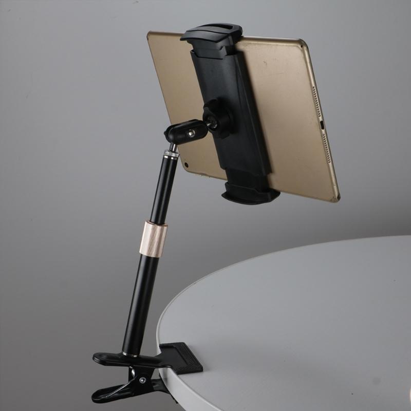 Supporto per Telefono per Tablet da 5-13 Pollici Supporto Pali Retrattili con Testa a Sfera Rotante a 360° Supporto per Ufficio Studio Intrattenimento