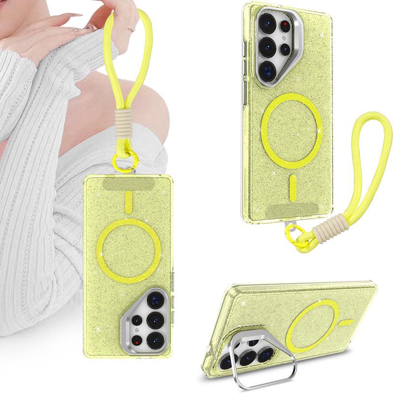 Glitter Camera Lens Holder for Samsung S26 Ultra, Compatible with S25/S24/S23/S22U - Drop-Proof Case.