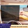 Automatic Retractable Car Sunshade Net - Heat Insulation & Light Blocking for Front Windshield