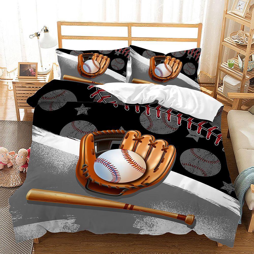 

3D цифровой простой бейсбольный спорт и спортивная печать трехкомпонентный цифровой комплект 135 * 200 (two-piece set) 90g