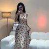 Suitable Floral Dress for Women In Summer New Casual Simple Generous Niche Designer Vest Long Skirt