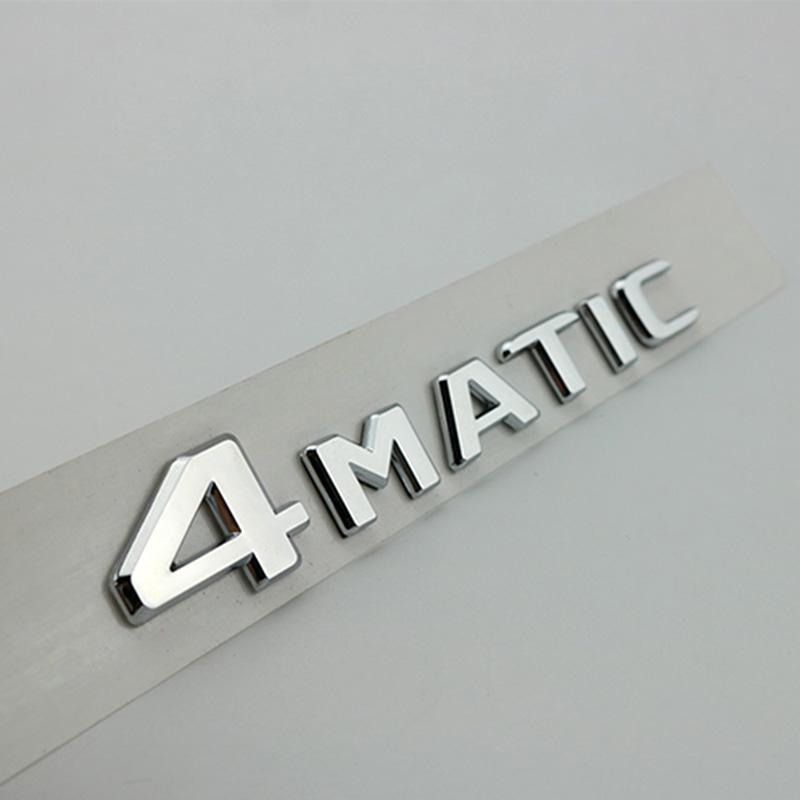 ABS 3D Chrome Letters For Car Emblem Logo Stickers Mercedes Benz GLS 63 AMG 400 450 500 550 580 X167 X166 Accessories QT1