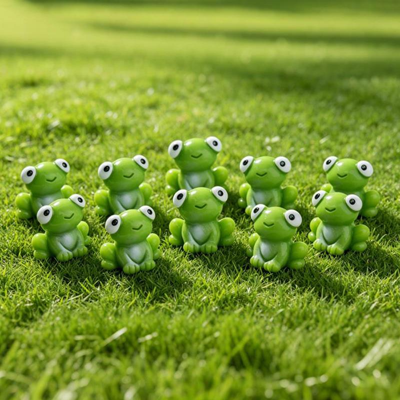 10/20Pcs Mini Resin Frogs Statues Frogs Figurines Garden Decor Fairy Garden Ornaments Indoor/Outdoor Microlandscapes Home Decor