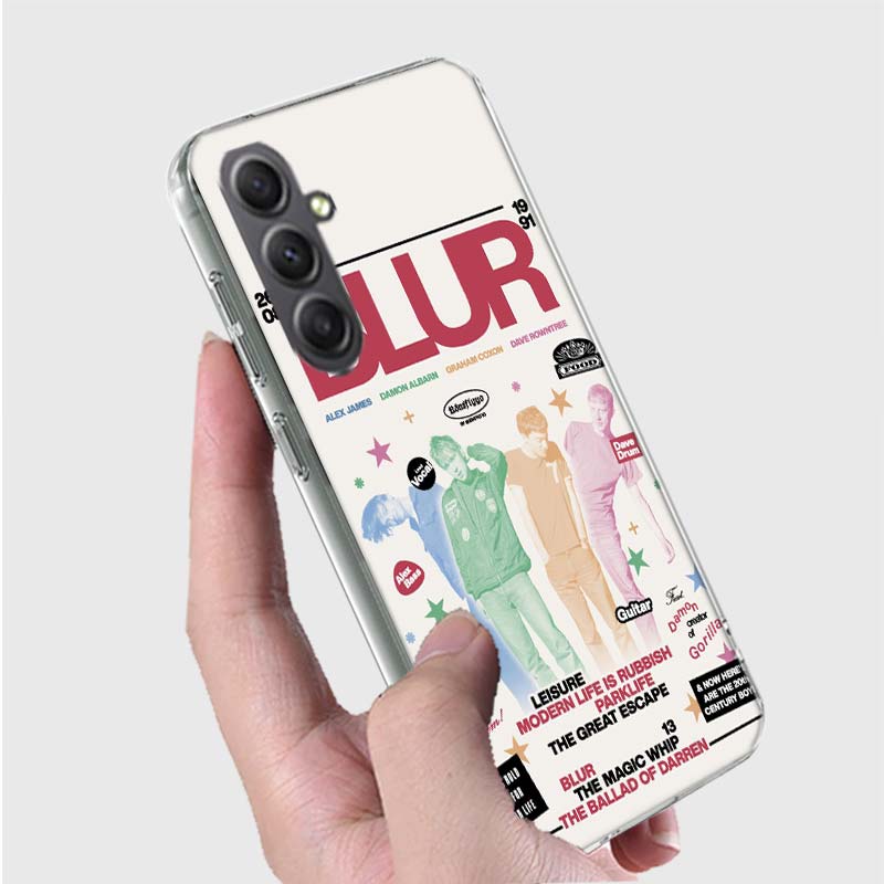Blur Band Phone Case for Samsung A16 A26 A36 A56 A17 A37 A57 A07 A06 A02S A03 A04S A05S Galaxy Note 20 10 A50S A71 A51 A31 A30 A