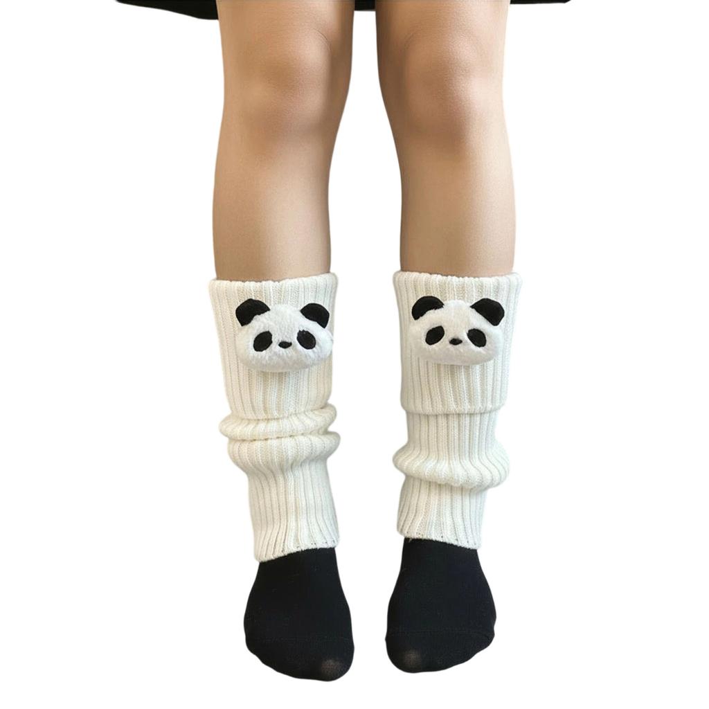 Nonslip Ribbed Socks Stacked Design Practical Polyester Leg Warmers For Jfashion Enthusiasts And Daily Wear