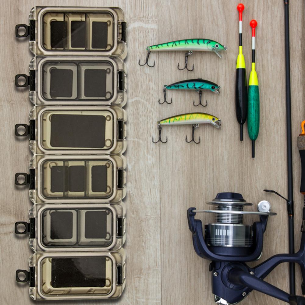 6Pcs Magnetic Fishing Hook Outdoor Fishing Gear Accessories Box Expandable Outdoor Fishing Box for Bass Carp Fishing Accessories