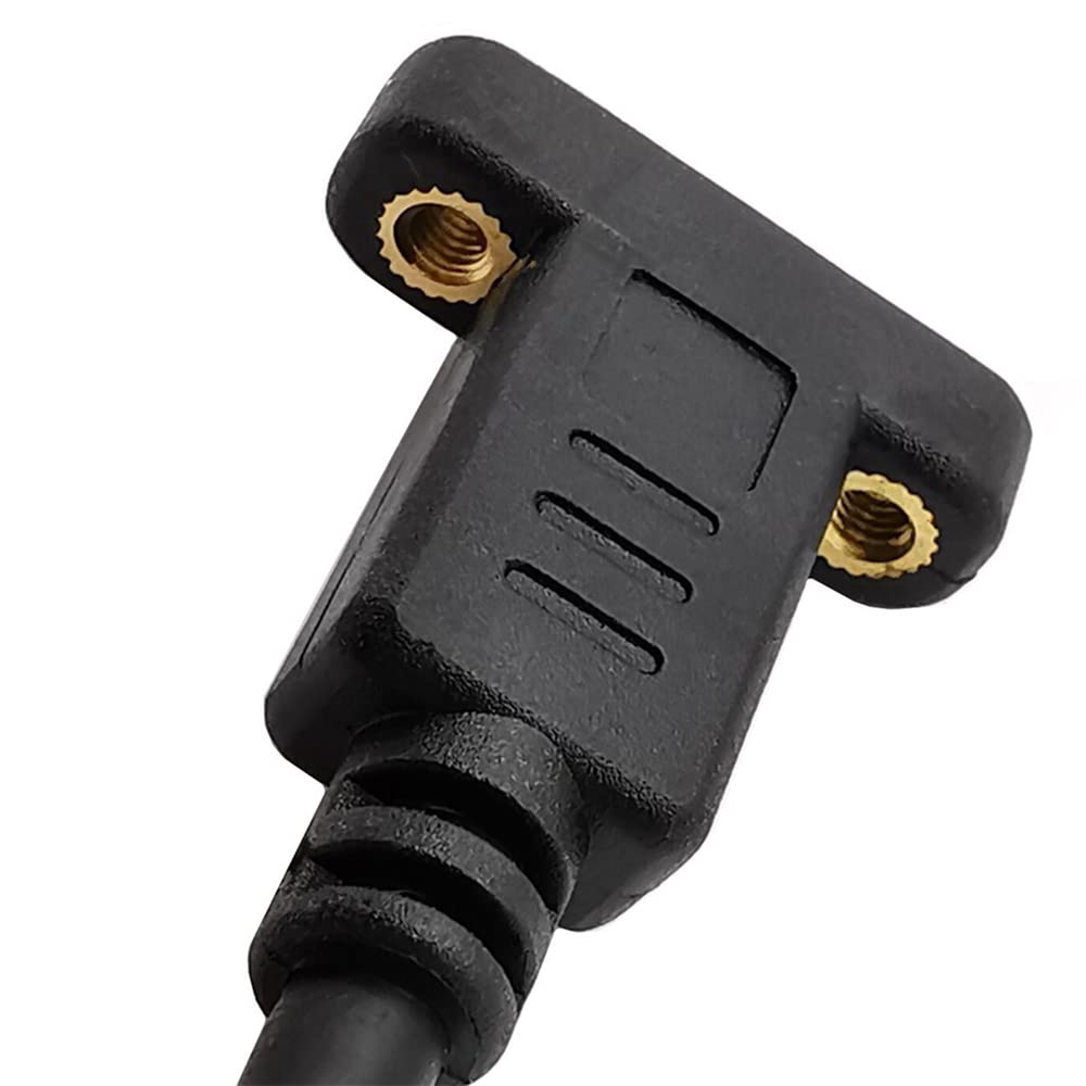 NFHK 90 Degree Angled to USB Type C Male to Female Extension Data 30cm USB-C 3.1 Cable,
