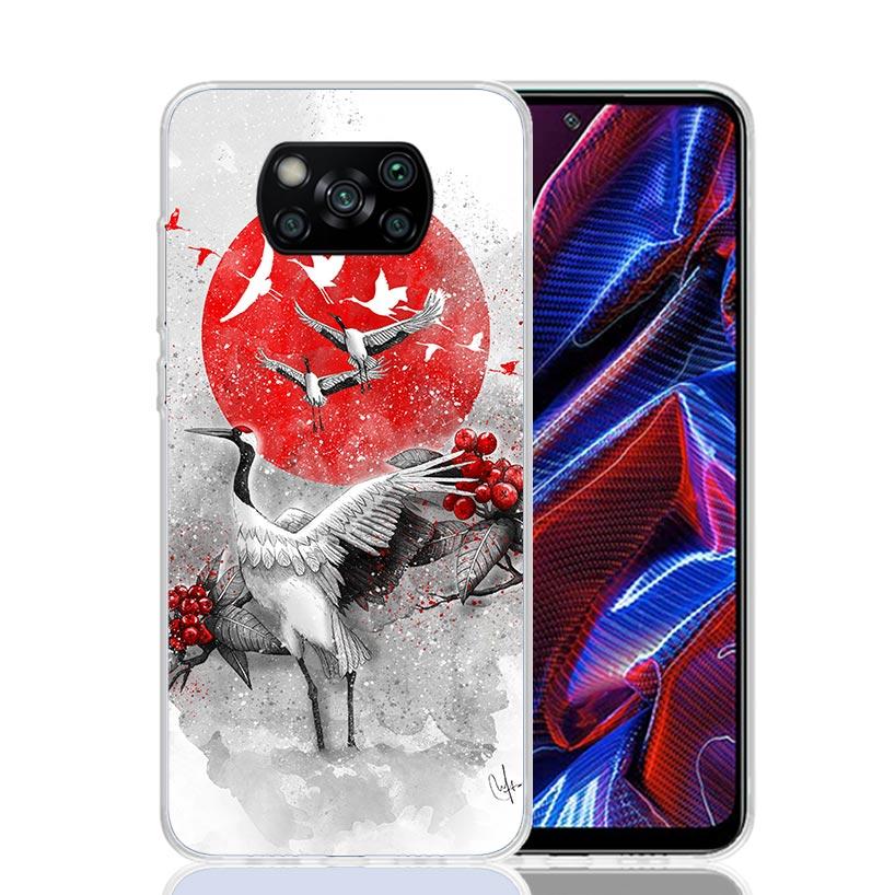 Japanese Pub Wave Anime Arrived Case Phone Cover for Xiaomi Poco X3 Nfc X5 X6 X7 X4 Gt F6 F5 Pro F4 F3 M5S M5 M4 M3 5G Trend Fun