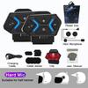 Kebidumei 500M 2-Person Full Duplex Talk Wireless Motorcycle Helmet Intercom V5.4 Bluetooth Headset Handsfree Waterproof & Noise Reduction