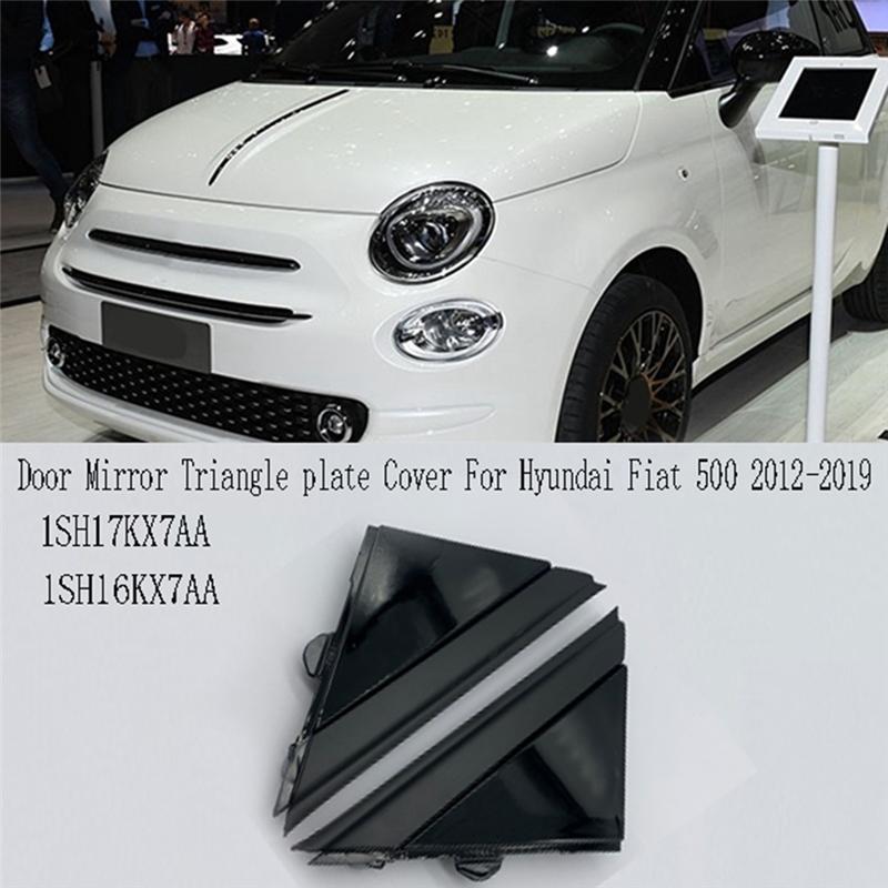 L10A Door Mirror Triangle Plate Cover For Hyundai Fiat 500 2012- Flag Cover Front Window A-Pillar Triangle 1SH17KX7AA