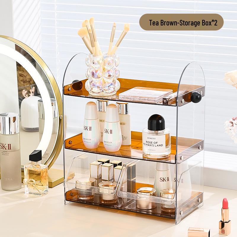 Hochwertiges Kosmetik-Aufbewahrungsregal im chinesischen Stil für Make-up- und Hautpflegeprodukte