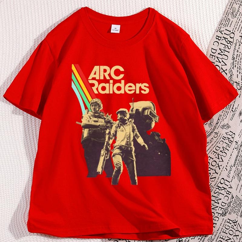 Arc Raiders Tshirt Video Game Cotton Graphic Tee Short Sleeve Crew Neck Y2K Streetwear Funny Style Tee Men Tshirt Clothes S