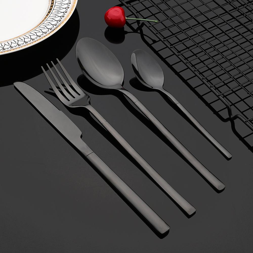 12Pcs Rose Gold Dinnerware Set Stainless Steel Cutlery Set Fork Knife Coffee Spoon Tableware Silverware Kitchen Flatware Set