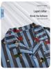 Men's Long Sleeve Striped Sausage Dog Pajamas - Pure Cotton, Spring/Autumn, Wearable Outdoors, Teen Sizes Available