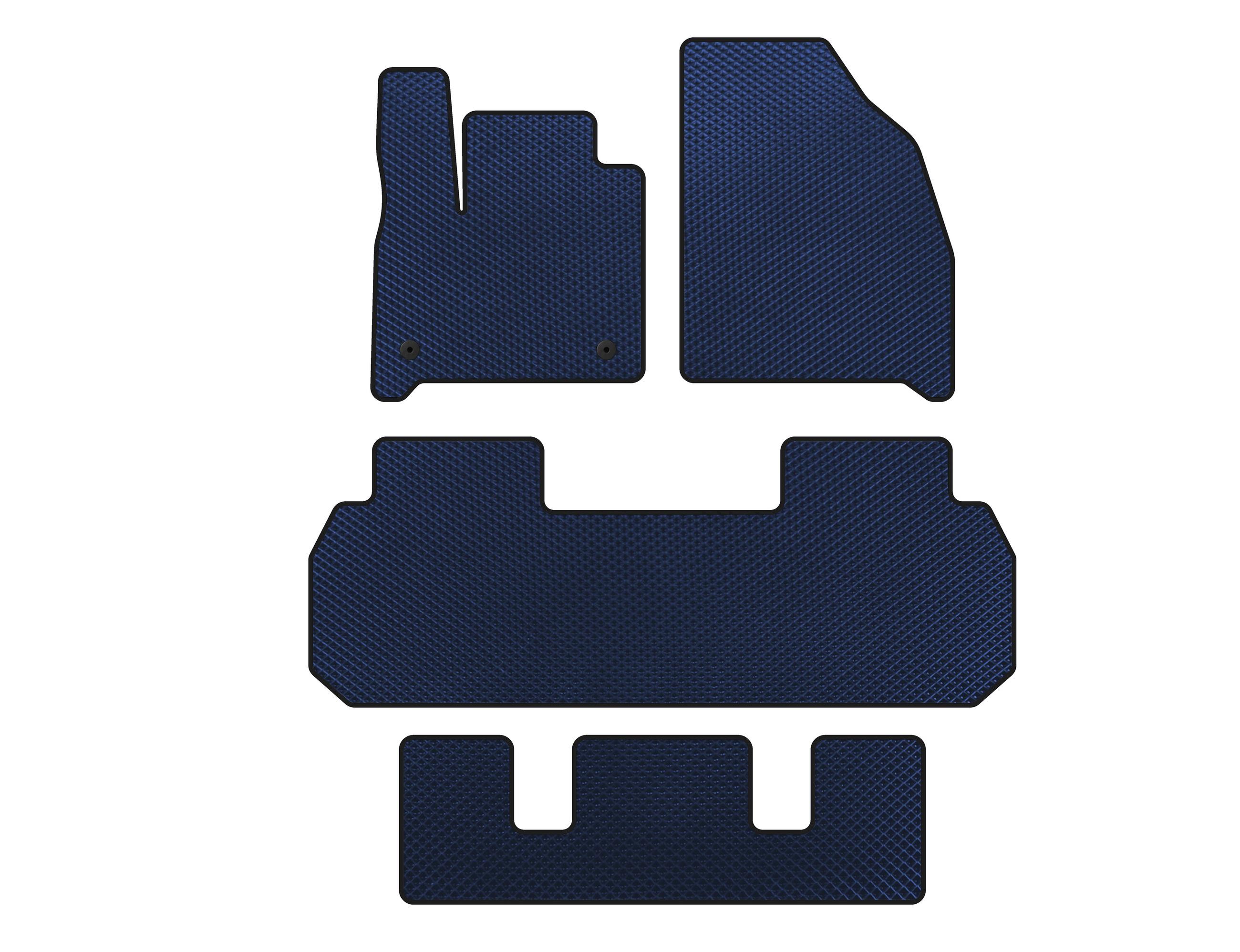 

EVA mats (3 rows, Blue) for Chevrolet Traverse 2017- гг