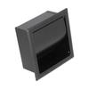 Embedded Toilet Paper Holder 304 Stainless Steel Roll Paper Rack for Home Bathroom Hotels Black