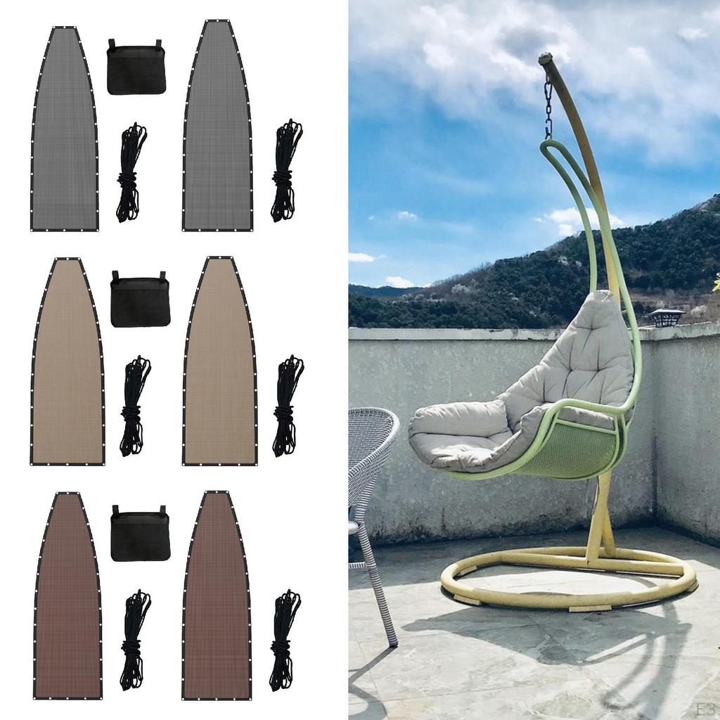 Hanging Lounge Chair Replacement Repair Cloth Backyard Easy Installation Patio Indoor with 39ft Cord