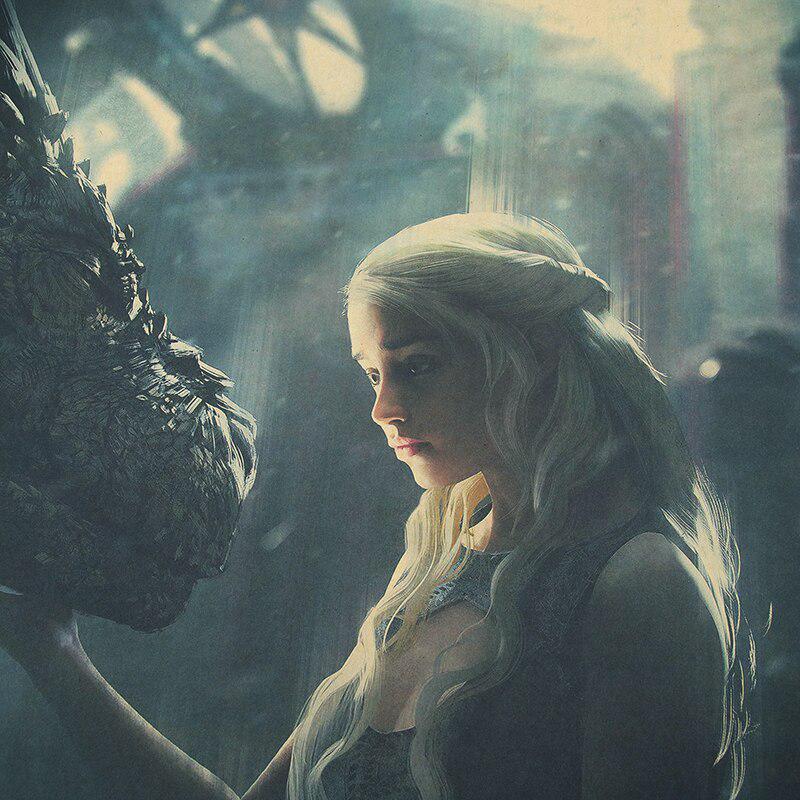 DLKKLB Game of Thrones Poster Vintage Kraft Paper Classic TV Series Poster Bar Cafe Decorative Wall Sticker 50.5X35cm