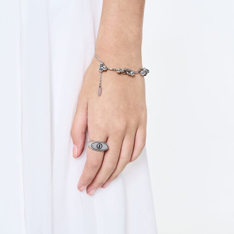 SENTIMENTS no.577 [BURNISH] ROUND KEY HOLE ring