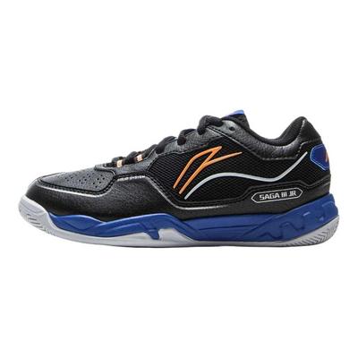 Li Ning Badminton Series Outdoor Solid Color Fashion Low-Top Training Shoes Kids Sneakers Black AYTV002-2