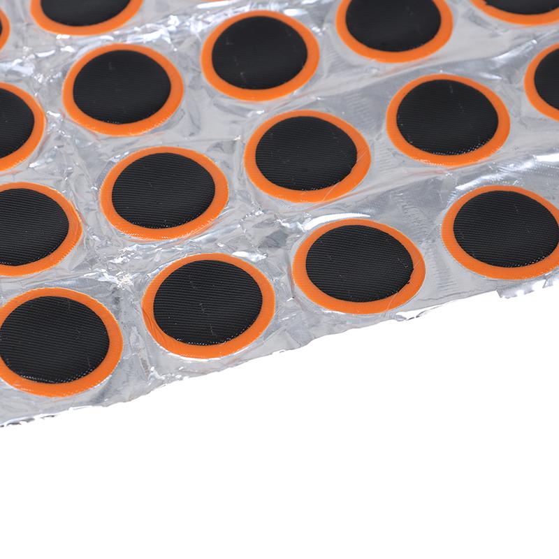 48Pcs 25Mm Round Rubber Bicycle Tire Repairer Bicycle Repair Tool Tube Perforation