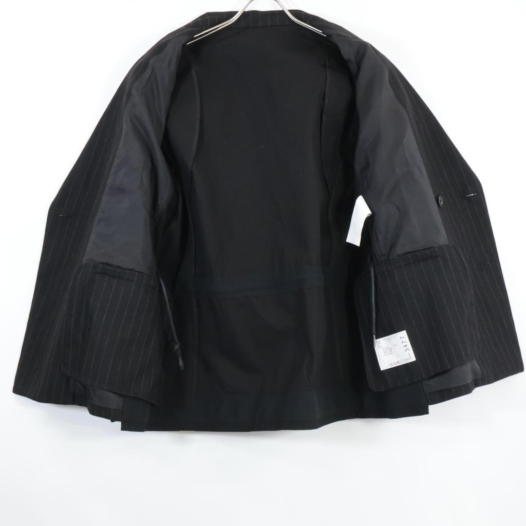 Sacai 24-03477M Black Chalk Stripe X Rip Stop Jacket Jacket 1 blackUsed