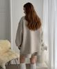 Baseukala [Set] Knit Sweatshirt+Half Pants Set-Up (2 Colors)
