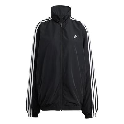 Womens Adilenium Season 3 Oversized Track Top Black Women Streetwear JD3392