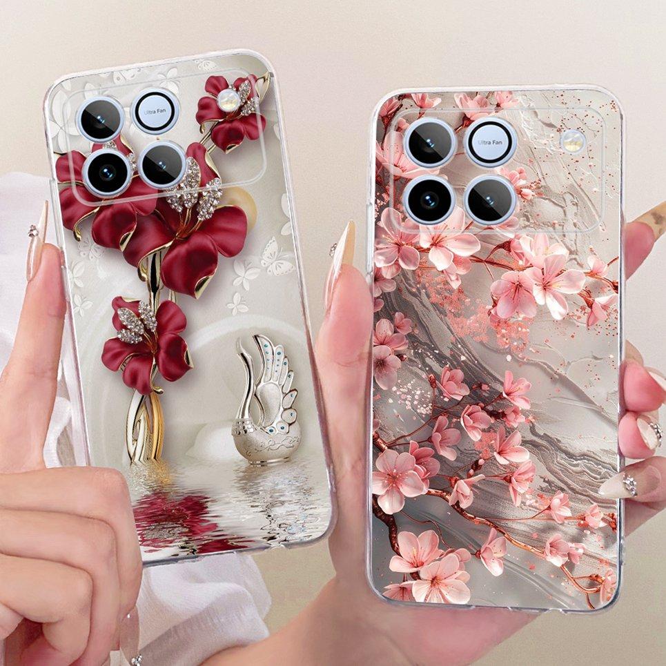 Flower Butterfly Luxury Girly Fashion Casing For Honor Win 5G AAP-AN00 Phone Case Soft Slim Clear Silicone TPU Back Cover