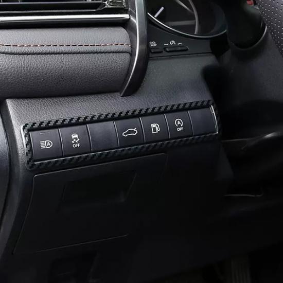 For Toyota Camry 2018-2024 Carbon Fiber Headlight Switch Button Frame Trim