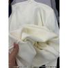 Women's Milky Yellow Slim-Fit Knit Sweater - Semi-High Neck, Soft, Autumn/Winter Base Layer, Straight Shoulder Design