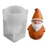 Santa Claus Snowman Silicone Mold 3D Non-Stick Candles Christmas Candy Molds DIY Christmas Gypsum Ornament Christmas Decoration