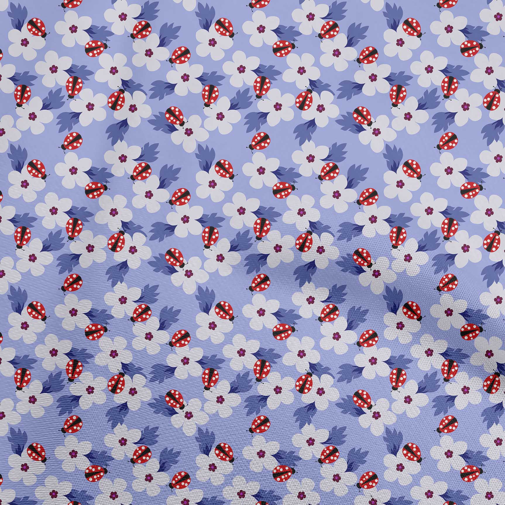 

oneOone Cotton Flex Light Brown Fabric Bird Ladybird Sewing Fabric By The Yard Printed Diy Clothing Sewing Supplies 40 Inch 42 Inch Wide - Viscose Chiffon середній синього кольору