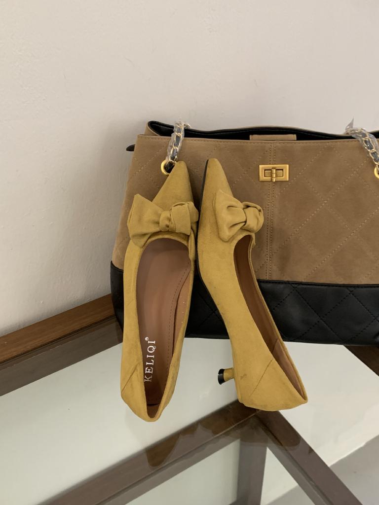 French Bow Pointed Head Black Stiletto Single Shoes Women's 2025 Autumn New with Skirt Light Mouth Evening Low Heels