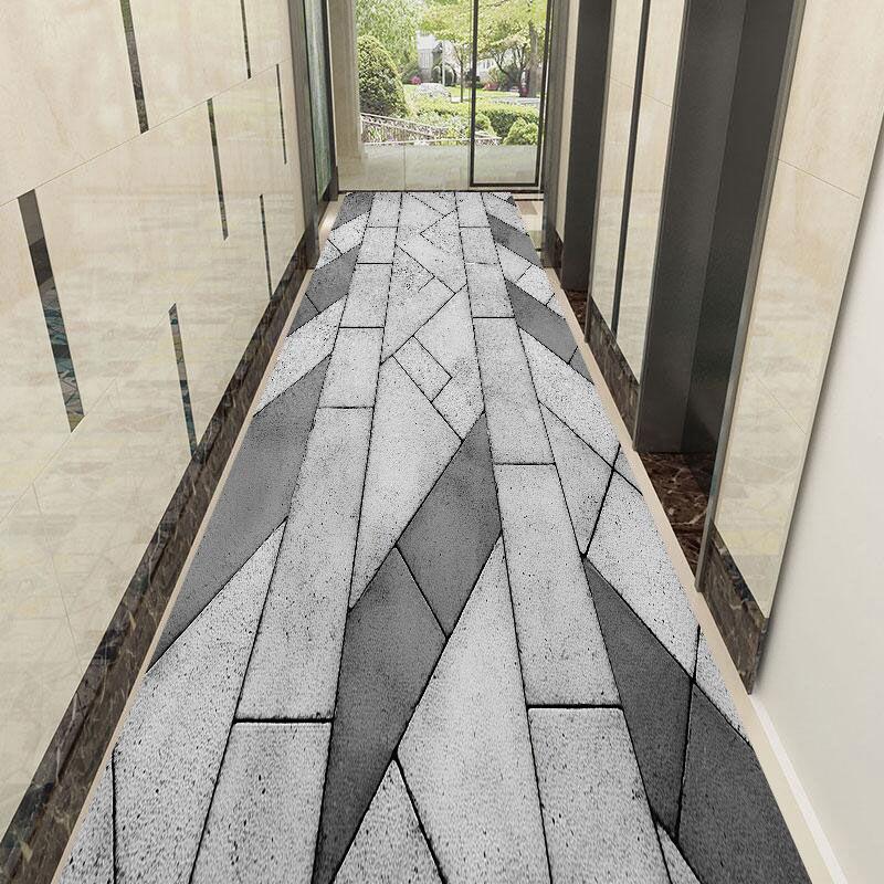 Nowoczesny Dywanik na Długi Korytarz w Stylu Lekki Luksus Antypoślizgowy i Wchłaniający Wodę Mata na Schody Prosty Dywanik na Przejście Możliwość Dostosowania