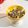 Creative Pet High Foot Bowl Ceramic Dog Food Feeding Basin Pet Drinking Feeder  Water Container