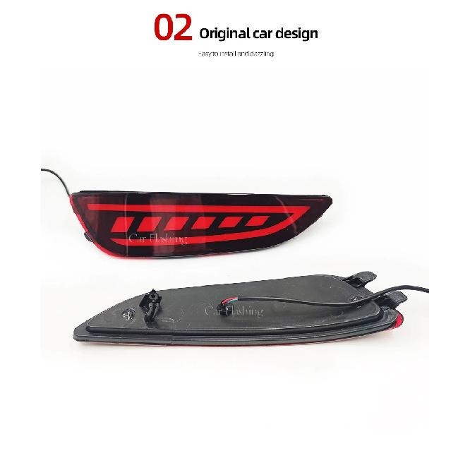 2PCS Car Tail Light LED Brake Light Taillight For Hyundai Accent Hatchback 2012 2013 2014 2015 2016 2017 Rear Bumper Lamp