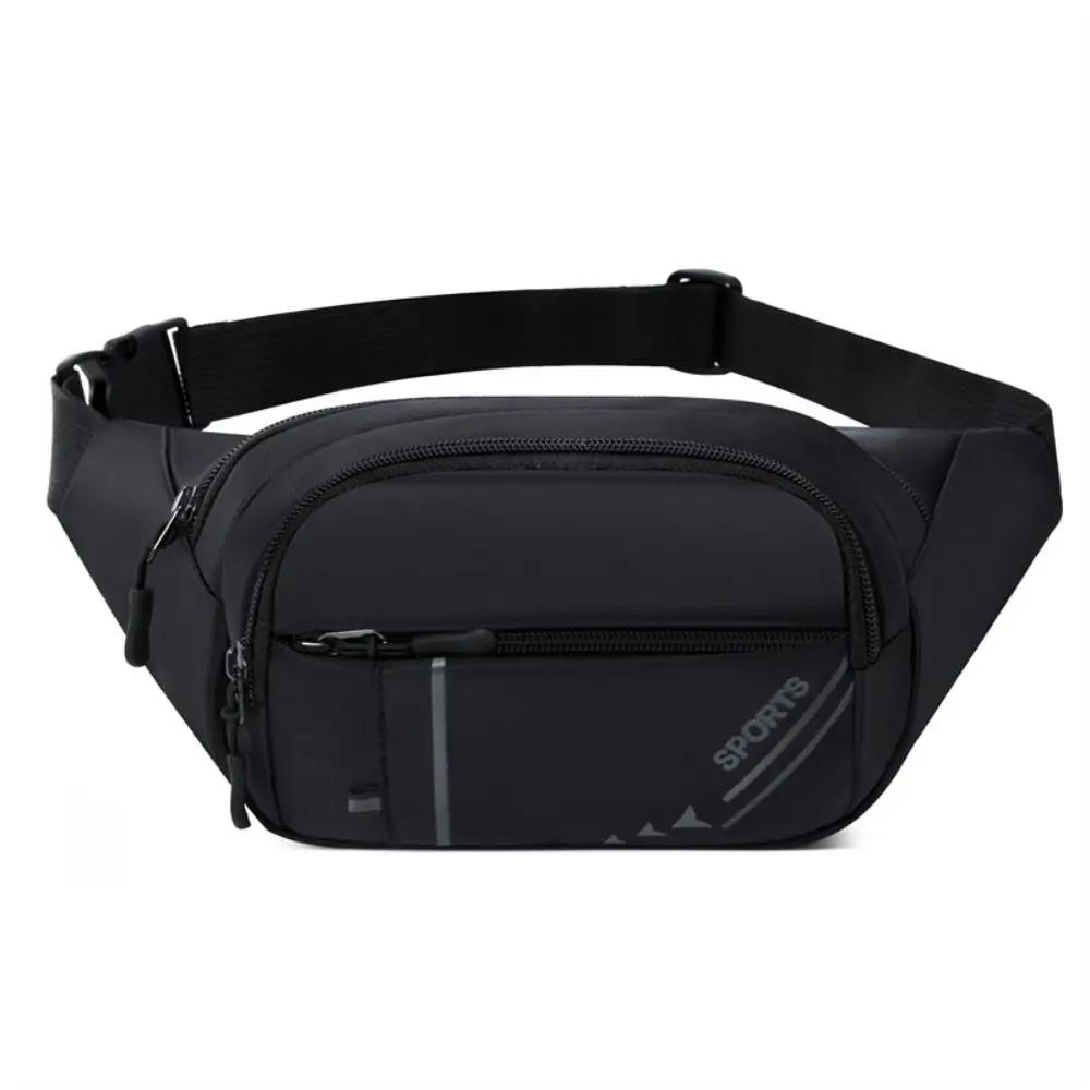 Waterproof Waist Bag Korean- High-capacity Outdoor Sports Fanny Pouch Canvas Child Banana Bag for Girls Kids Bag