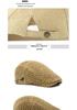 Men's Straw Hat Beret: Spring/Summer Sun Protection, Retro Duckbill Newsboy Cap.
