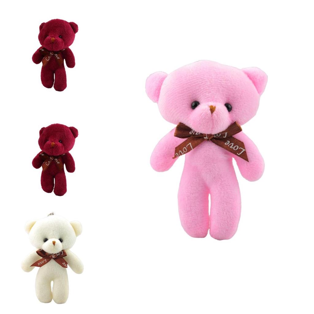 Soft And Durable Teddy Bear Stuffed Toy Keyring For Bag Or Car