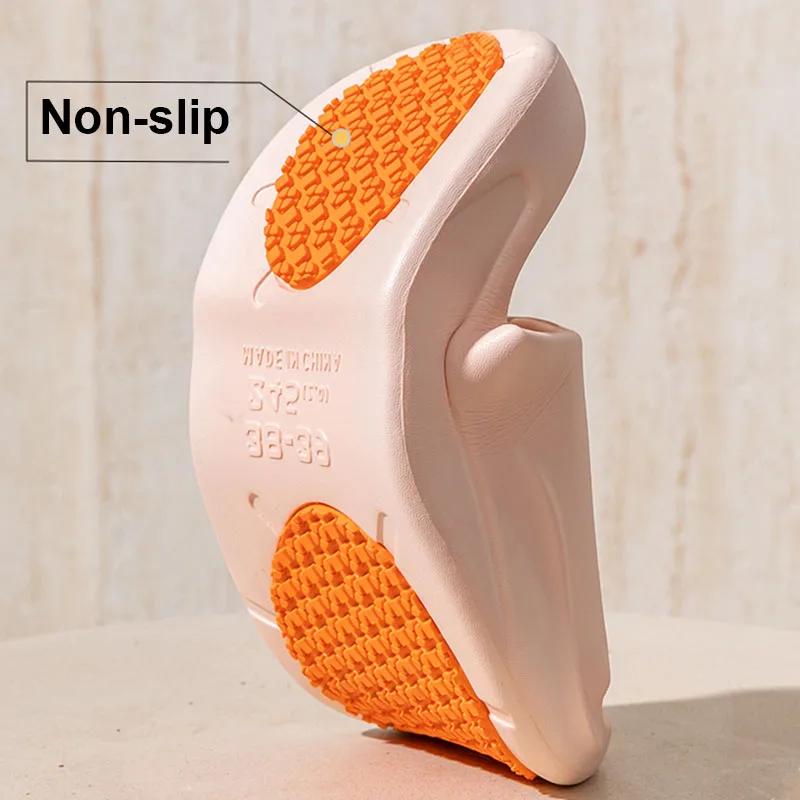 Fashion Non-Slip Bathroom Slippers Women Summer New Indoor Couple House Slippers Woman Sandals 2025 Soft Sole Casual Home Flip Flops