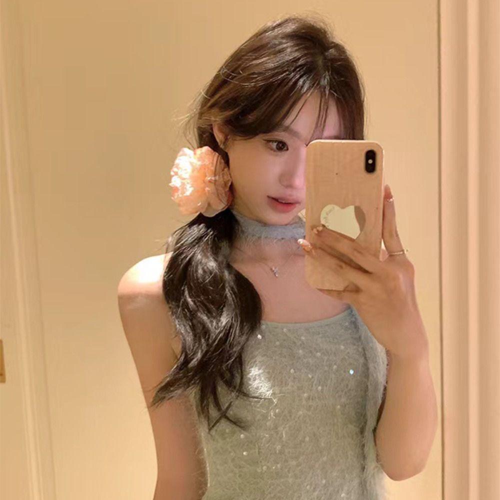 Cloth Rose Hairpin Bohemian Style Girl Hair Clip Sweet Simulation Flower Hair Clip  Seaside