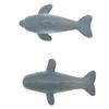 2PCS Whale Ornament Cute Whale Look Modern Style Whale Figurine Resin Ornament for Home Decoration Mini Garden Cake