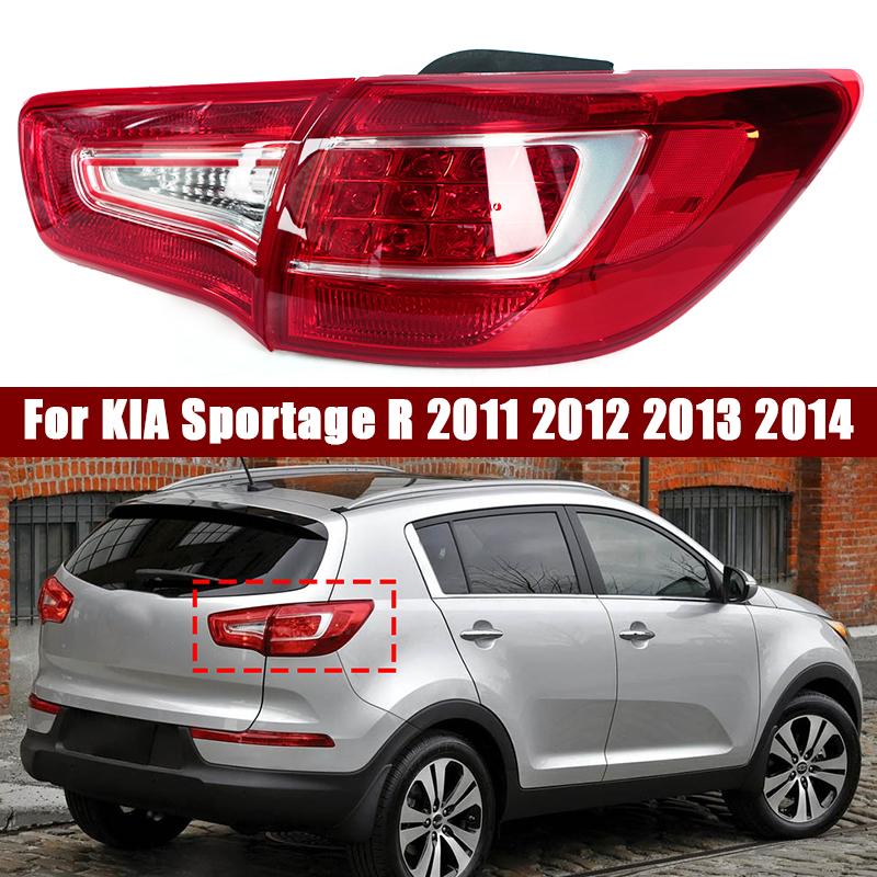 Car Tail Lamp Rear For KIA Sportage R 2011 2012 2013 2014 Rear Bumper Tail Light Rear Brake Stop Fog Light Car Accessories