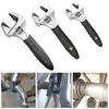 8/10/12Inch Adjustable Ratcheting Wrench Large Opening Multifunctional Bathroom Wrench Non-Slip Handle Self Tightening Wrench